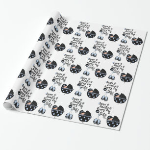 Nippen en Slakken Jongens Baby Borrel Cadeaupapier