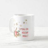 Nippen op vakantie Magic Mok-Christmas Coffee Mok (Voorkant links)