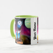 Nipper, de RCA Dog Outter Space & Galaxy Mok (Voorkant links)