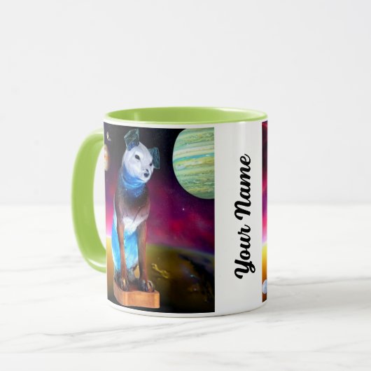 Nipper, de RCA Dog Outter Space & Galaxy Mok (Voorkant links)