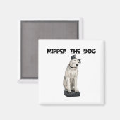 Nipper, de RCA Dog Signature Magneet (Voorkant / Achterkant)