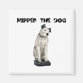 Nipper, de RCA Dog Signature Magneet (Voorkant)
