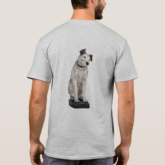 Nipper, de RCA Dog Sketch Art T-shirt (Achterkant)