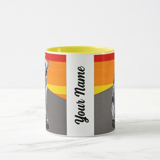 Nipper, de RCA Dog vulkanische Mok (Midden)