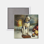 Nipper, de RCA Hond Laatste Avondmaal Magneet (Voorkant / Achterkant)