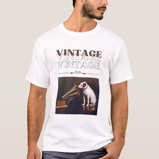 Nipper de RCA Victor zijn meesterstem T-shirt (Voorkant)