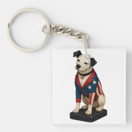 Nipper RCA Victor Dog Art beroemd gemaakt door Ame Sleutelhanger