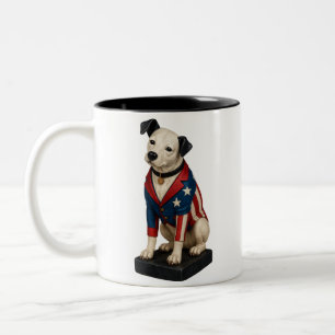 Nipper RCA Victor Dog Art beroemd gemaakt door Ame Tweekleurige Koffiemok