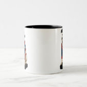 Nipper RCA Victor Dog Art beroemd gemaakt door Ame Tweekleurige Koffiemok (Center)