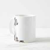 Nipper zijn meesterstem Albany, New York Koffiemok (Voorkant links)