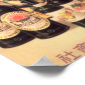 NIPPON BEER BREWERY  Japanse reclame Poster (Hoek)