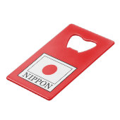 Nippon Creditkaart Flessenopener (Voorkant Gekanteld)