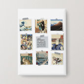 NIPPON Japanese Ukiyo-e Button (Voorkant)