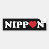Nippon Love Heart Bumpersticker (Voorkant)