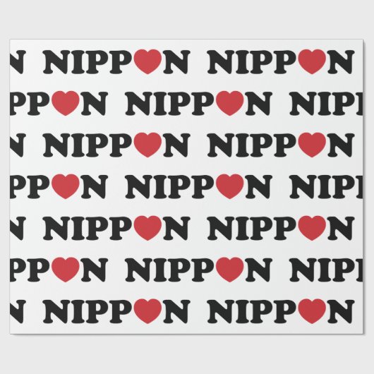 Nippon Love Heart Cadeaupapier (Vlak)