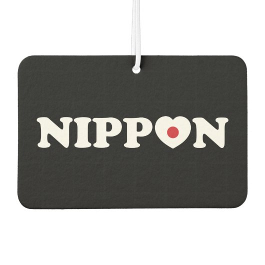 Nippon Love Heart Flag Air Freshener Luchtverfrisser (Voorkant)