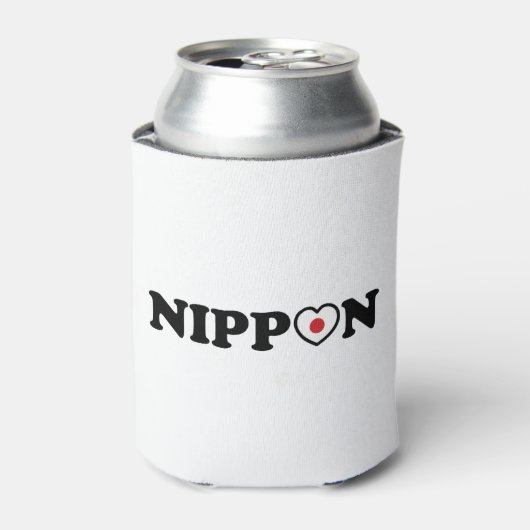 Nippon Love Heart Flag Blikjeskoeler (Blikje Voorkant)