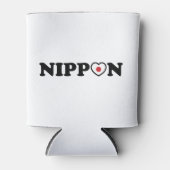 Nippon Love Heart Flag Blikjeskoeler (Voorkant)
