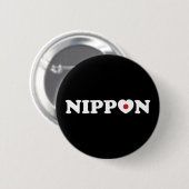 Nippon Love Heart Flag Button (Voorkant /achterkant)
