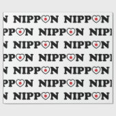 Nippon Love Heart Flag Cadeaupapier (Vlak)
