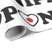 Nippon Love Heart Flag Cadeaupapier (Rol Hoek)