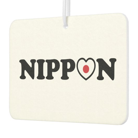 Nippon Love Heart Flag Luchtverfrisser (Links)