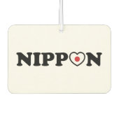 Nippon Love Heart Flag Luchtverfrisser (Voorkant)