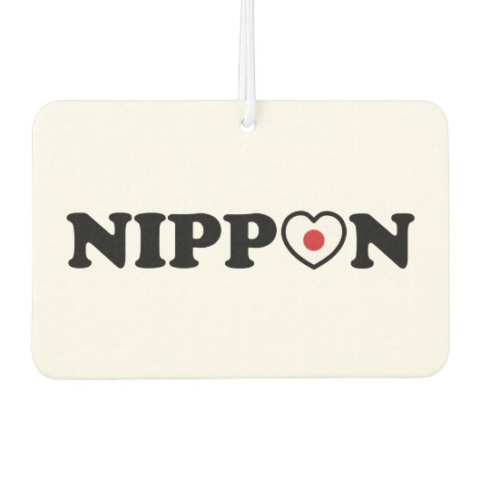 Nippon Love Heart Flag Luchtverfrisser (Voorkant)