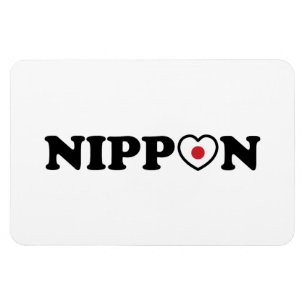 Nippon Love Heart Flag Magneet