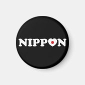 Nippon Love Heart Flag Magneet (Voorkant)