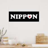 Nippon Love Heart Flag Poster (Keuken)