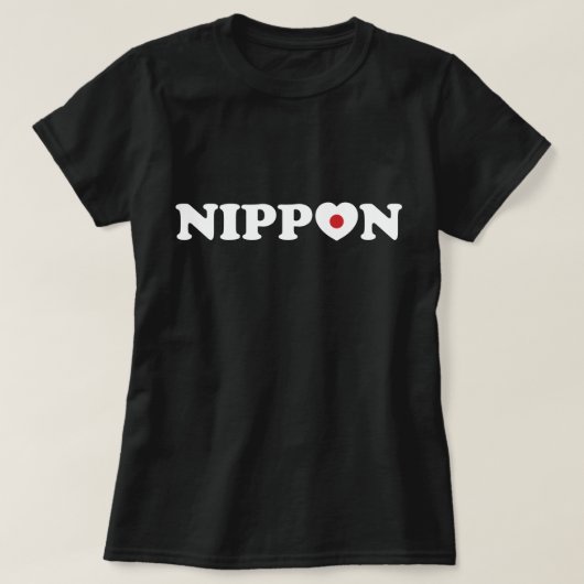 Nippon Love Heart Flag T-Shirt (Design voorkant)