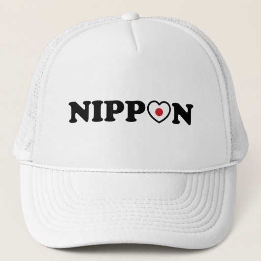 Nippon Love Heart Flag Trucker Pet (Voorkant)