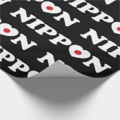 Nippon Love Heart Flag Wrapping Paper Cadeaupapier (Hoek)