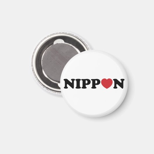 Nippon Love Heart Magneet (Voorkant / Achterkant)