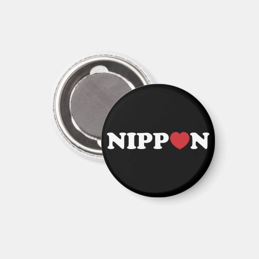 Nippon Love Heart Magneet (Voorkant / Achterkant)