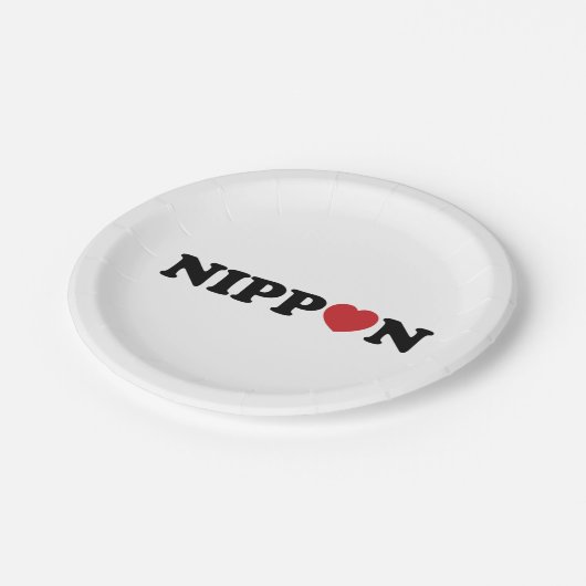 Nippon Love Heart Papieren Bordje (Gekanteld)