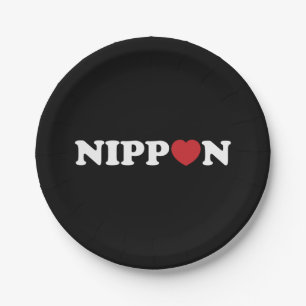 Nippon Love Heart Papieren Bordje