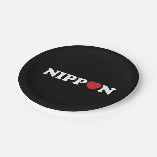 Nippon Love Heart Papieren Bordje (Gekanteld)