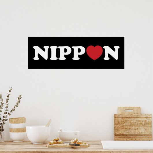 Nippon Love Heart Poster (Keuken)