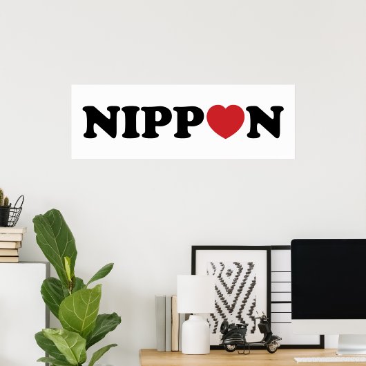 Nippon Love Heart Poster (Thuiskantoor)