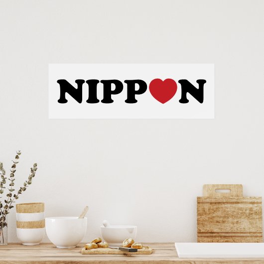 Nippon Love Heart Poster (Keuken)