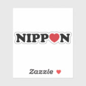 Nippon Love Heart Sticker (Vel)