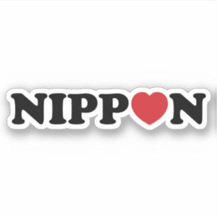 Nippon Love Heart Sticker