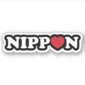 Nippon Love Heart Sticker (Voorkant)