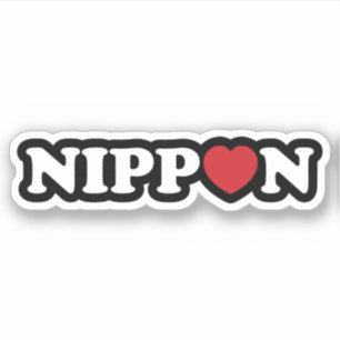 Nippon Love Heart Sticker