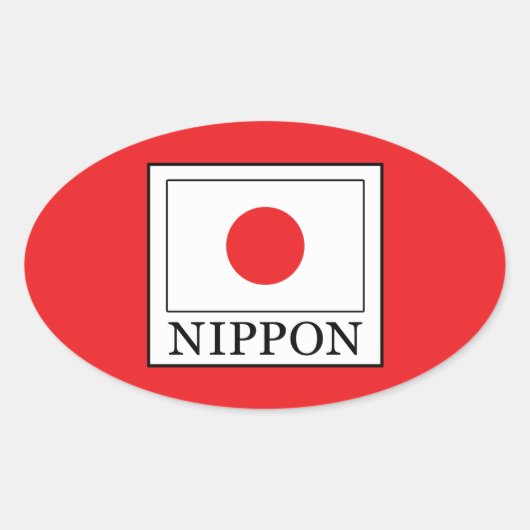 Nippon Ovale Sticker (Voorkant)