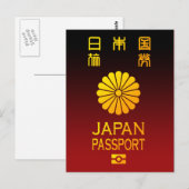 Nippon paspoort briefkaart (Voorkant / Achterkant)