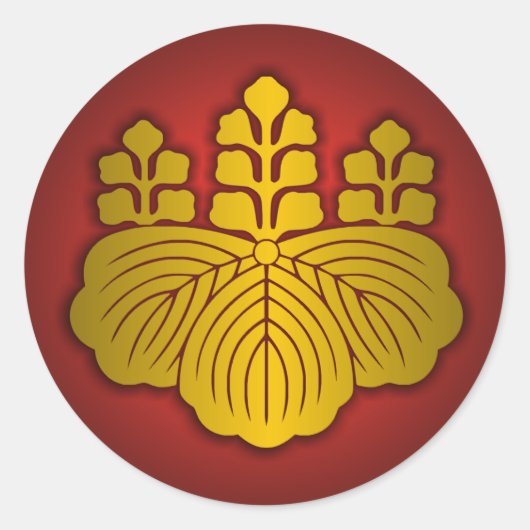 Nippon - Paulownia Seal Ronde Sticker (Voorkant)