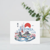 Nippon Sakura Tokyo Kersenbloesem Briefkaart (Staand voorkant)